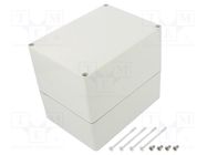 Enclosure: multipurpose; X: 120mm; Y: 160mm; Z: 140mm; EURONORD; grey FIBOX