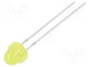 LED; 5mm; yellow; 150÷220mcd; 100°; Front: convex; 1.8÷2.6VDC OPTOSUPPLY