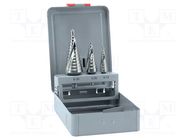 Drill set; for metal; high speed steel cobalt HSS-E; 3pcs. ALPEN-MAYKESTAG