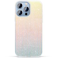 Kingxbar Travel Series luxurious elegant case for iPhone 13 Pro blue-orange (Clouds), Kingxbar