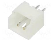 Connector: wire-board; socket; male; PIN: 2; 1A; 125V; vertical; THT ADAM TECH