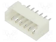 Connector: wire-board; socket; male; 1.25mm; PIN: 6; THT; 125V; 1A ADAM TECH