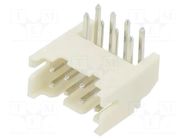 Connector: wire-board; socket; male; PIN: 8; 2A; 100V; angled; THT ADAM TECH