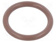 O-ring gasket; FPM; Thk: 2mm; Øint: 13mm; brown; -20÷200°C ORING USZCZELNIENIA TECHNICZNE