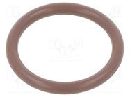 O-ring gasket; FPM; Thk: 2mm; Øint: 15mm; brown; -20÷200°C ORING USZCZELNIENIA TECHNICZNE