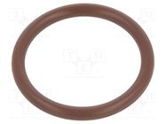 O-ring gasket; FPM; Thk: 2.5mm; Øint: 17mm; brown; -20÷200°C 