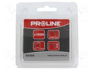 Staples; Width: 11.3mm; L: 6mm; 1000pcs. PROLINE