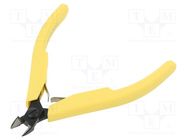 Pliers; side,cutting,precision; ESD; oval head,blackened tool 