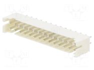 Connector: wire-board; socket; male; PIN: 28; 2A; 100V; straight; THT ADAM TECH