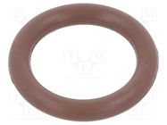 O-ring gasket; FPM; Thk: 3mm; Øint: 14mm; brown; -20÷200°C 