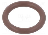 O-ring gasket; FPM; Thk: 3mm; Øint: 15mm; brown; -20÷200°C ORING USZCZELNIENIA TECHNICZNE