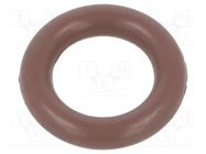 O-ring gasket; FPM; Thk: 2mm; Øint: 6mm; brown; -20÷200°C 