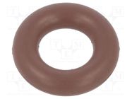 O-ring gasket; FPM; Thk: 3mm; Øint: 6mm; brown; -20÷200°C ORING USZCZELNIENIA TECHNICZNE