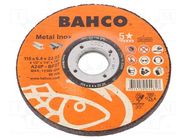 Grinding wheel; Ø: 115mm; Øhole: 22.23mm; Disc thick: 6.4mm BAHCO