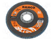 Flap grinding wheels; Ø: 125mm; Øhole: 22.23mm; Granularity: 60 BAHCO