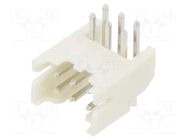 Connector: wire-board; socket; male; PIN: 6; 2A; 100V; angled; THT ADAM TECH