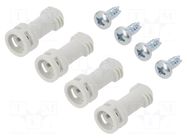 Set of screws; MNX; for covers; grey FIBOX