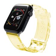 Silicone Strap Bracelet Bracelet Strap Light for Apple Watch 42 / 44 mm - Yellow, Hurtel