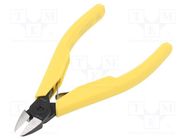 Pliers; side,cutting,precision; ESD; oval head,blackened tool 