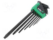 Wrench: Torx®-set; Chrom-vanadium steel; blister; MagicSpring® WIHA