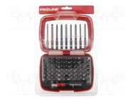 Kit: screwdriver bits; Mounting: 1/4" (C6,3mm); 71pcs. PROLINE