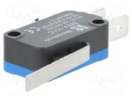 Microswitch SNAP ACTION; 10A/250VAC; 0.3A/220VDC; with lever SPAMEL