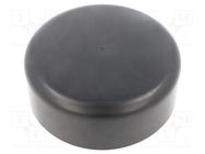 Bin; ESD; H: 45mm; Ø: 120mm; electrically conductive material STATICTEC