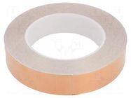 Tape: electrically conductive; ESD; L: 33m; W: 25mm; Thk: 0.05mm STATICTEC