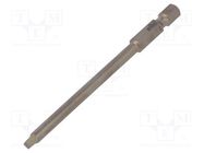 Screwdriver bit; square; #2; Overall len: 90mm; PROFESSIONAL WIHA