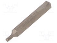 Screwdriver bit; hex key; HEX 1/16"; Overall len: 28mm; MICRO WIHA