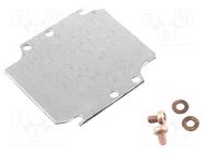 Mounting plate; steel; W: 63.5mm; L: 68.5mm; Series: 1590Z HAMMOND