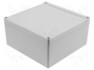 Enclosure: multipurpose; X: 180mm; Y: 180mm; Z: 90mm; 1555; ABS; grey HAMMOND