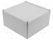 Enclosure: multipurpose; X: 180mm; Y: 180mm; Z: 90mm; 1555; grey; IP68 HAMMOND