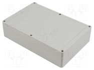 Enclosure: multipurpose; X: 160mm; Y: 240mm; Z: 60mm; 1555; ABS; grey HAMMOND