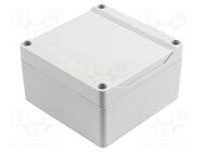 Enclosure: multipurpose; X: 105mm; Y: 105mm; Z: 60mm; 1555; ABS; grey HAMMOND