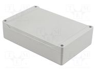 Enclosure: multipurpose; X: 120mm; Y: 180mm; Z: 45mm; 1555; grey; IP68 HAMMOND