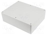 Enclosure: multipurpose; X: 240mm; Y: 300mm; Z: 95mm; 1554; ABS; grey HAMMOND