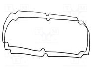 Gasket; for enclosures; Kit: rubber gasket x2; 2pcs. HAMMOND