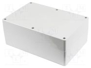 Enclosure: multipurpose; X: 200mm; Y: 300mm; Z: 120mm; 1554; ABS; grey HAMMOND