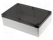 Enclosure: multipurpose; X: 200mm; Y: 300mm; Z: 90mm; 1554; grey; IP68 HAMMOND