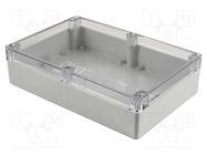 Enclosure: multipurpose; X: 160mm; Y: 240mm; Z: 60mm; 1554; grey; IP68 HAMMOND