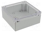 Enclosure: multipurpose; X: 140mm; Y: 140mm; Z: 60mm; 1554; grey; IP68 HAMMOND