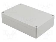 Enclosure: multipurpose; X: 120mm; Y: 180mm; Z: 45mm; 1554; ABS; grey HAMMOND