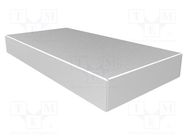 Enclosure: enclosure base; X: 203mm; Y: 406mm; Z: 51mm; 1444; natural HAMMOND