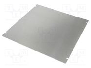 Mounting plate; steel; Series: 1444; natural HAMMOND