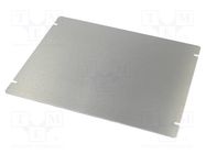 Mounting plate; steel; Series: 1444; natural HAMMOND