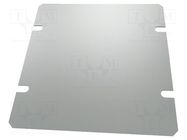 Mounting plate; steel; Series: 1441; grey HAMMOND