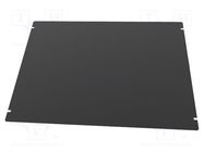 Mounting plate; steel; Series: 1441; black HAMMOND