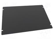 Mounting plate; steel; Series: 1441; black HAMMOND