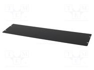 Mounting plate; steel; Series: 1441; black HAMMOND